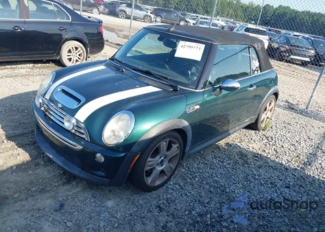2007 Mini Cooper S из США, поврежденный, VIN WMWRH33557TJ44349
